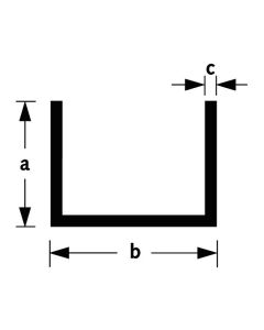 ALU U-PROFIEL 20X15X20X2