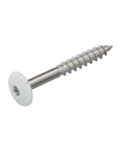 TRESPA SCHROEVEN 4.8X25 WIT RVS 100 ST