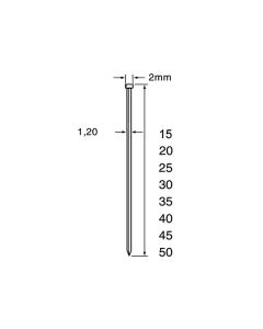 BRADS DUTACK 1.2X15 MM CNK 5000-ST