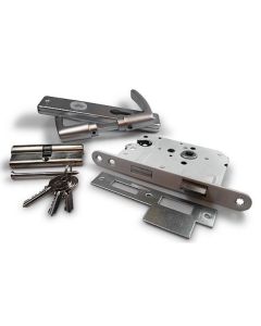 DEURKRUKSET + SLOT EN SCHILD DX