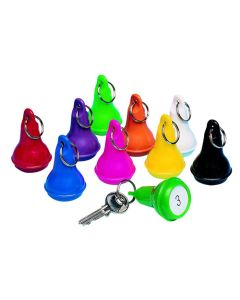 SLEUTELHANGER HOTELBAL NEON GEEL