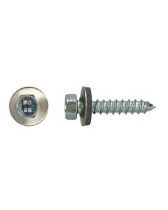 DAKPLAATBOUTEN 6.3X 25 RVS +RING 200-ST
