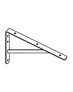 PLANKDRAGER 33X50 CM ZWAAR WIT
