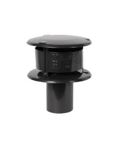 ALU NELSONKAP 100 MM GIVEG ZWART
