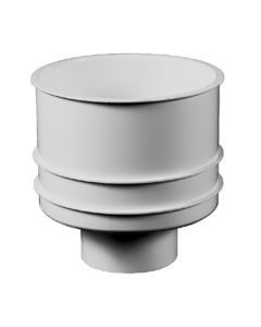 SIFON BUITENPOT 50MM WIT ONDERUITLOOP