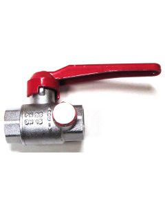 KOGELKRAAN 1/2" BI. MET AFTAP MESSING