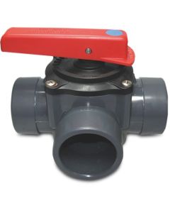 3-WEG KRAAN PVC 50/63 MM 6-BAR