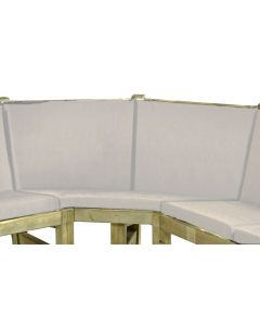 KUSSEN TAUPE HOEKELEMENT LOUNGEBANK