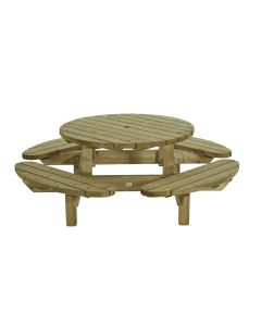 PICKNICKTAFEL ROND 210CM 45MM DIK