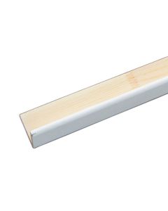 HOEKLAT WIT 44x44MM 2.70 MTR GRENEN