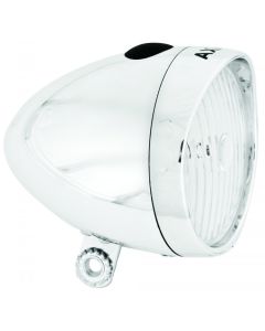 KOPLAMP AXA CLASSIC BATTERIJ CHROOM