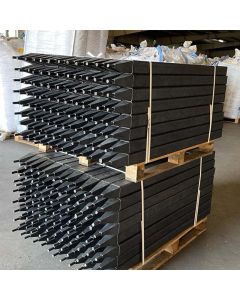 STEKPAAL 160X8X8 CM KUNSTSTOF ZWART