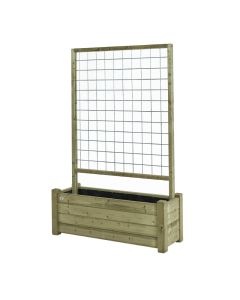 BLOEMBAK 40X120 CM MET REK TALEN