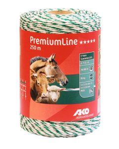 AFR.DRAAD 250-MTR WIT/GROEN PREMIUM