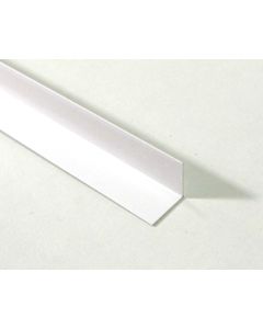 PVC HOEK 20X20X1.0 MM 2.60MTR WIT