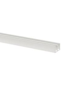 SCHUIFRAIL PROFIEL 14x18MM WIT 260CM