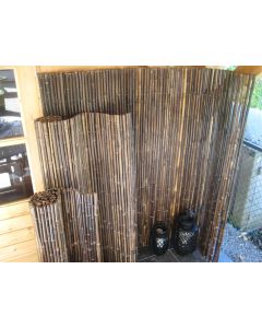 BAMBOE ROLSCHERM 180X180CM ZWART