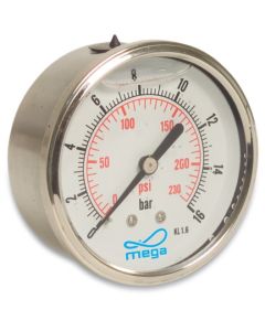 MANOMETER 0 - 6 BAR GLYC/GEV K63 AA