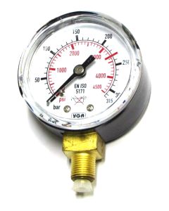 MANOMETER FLESDRUK DIN 8549 1/4"