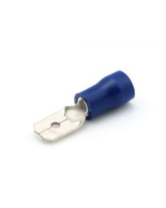 KABELSCHOEN VLAKSTEKER 6.3X0.8 MM BLAUW