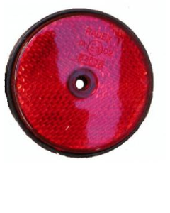 REFLEKTOR ROND ROOD 60MM