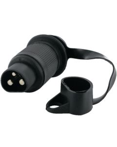 STEKKER 3 POLIG PVC  VARKENSNEUS