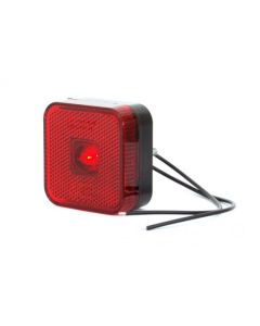 BREEDTELAMP LED ROOD 12/24V 65x65x28