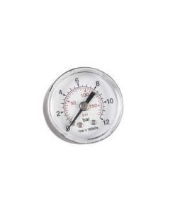 MANOMETER 1/8" ACHTER 40MM 0-12 BAR