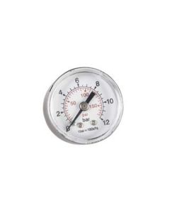 MANOMETER 1/8" ACHTER 50MM 0-12 BAR