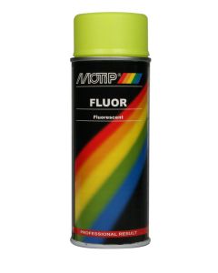 FLUORISERENDE VERF GEEL 400ML MOTIP