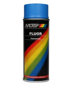 FLUORISERENDE VERF BLAUW 400ML MOTIP