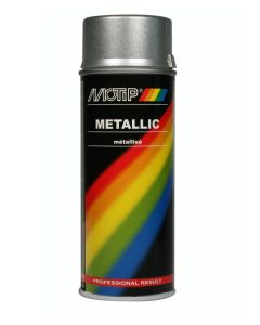 METALLIC SPRAY 400ML ZILVER MOTIP