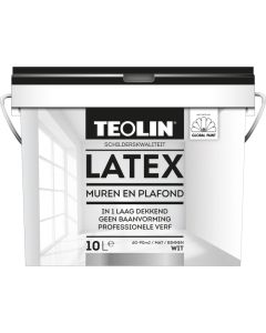 TEOLIN LATEX MUREN EN PLAFOND 10L WIT