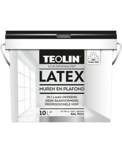 TEOLIN LATEX MUREN EN PLAFOND 10L 9010