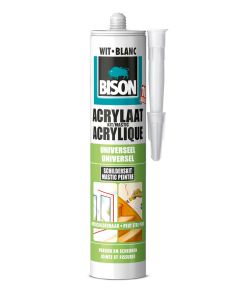 ACRYLAATKIT UNIVERSEEL BISON 310ML WIT