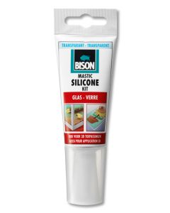 SILICONE KIT GLAS TRANS. 60 ML BISON