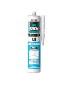 SILICONONEKIT ACRYLBADEN WIT BISON