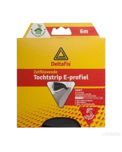 TOCHTSTRIP E-ZWART 9x4MM 6-MTR