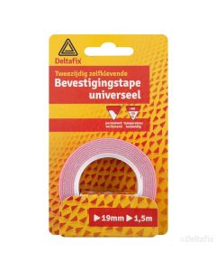 BEVESTIGINGSTAPE 2-ZIJDIG 19MM