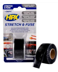 HPX STRETCH & FUSE 25MM 3MTR ZWART