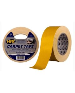 HPX TAPIJTTAPE 50MM 25M DUBBELZIJDIG