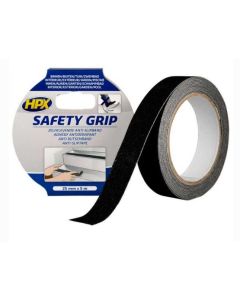 ANTI-SLIP TAPE ZWART 25MM 5MTR HPX