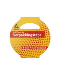 VERPAKKINGSTAPE 25 MM 66-M TRANSPARANT