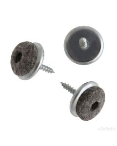 VILTGLIJDER 24 MM SCHROEF MET./GRIJS