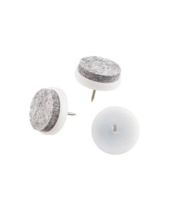 VILTGLIJDER 20MM NAGEL GRIJS