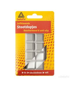 STOOTDOPJES 18X18X6MM 8-ST WIT