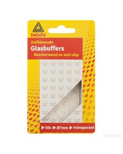 GLASBUFFERS 7MM TRANSPARANT 50-STK