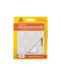 Deltafix anti-krasvilt vierkant 25 mm wit 8-stuks 719