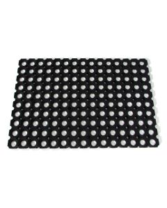 VLOERMAT 120X80 RUBBER ZWART