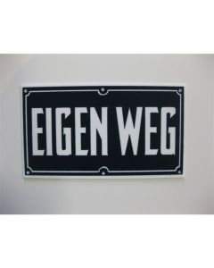 BORD 120X200MM 'EIGEN WEG'